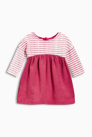 Pink Stripe Jersey Dress